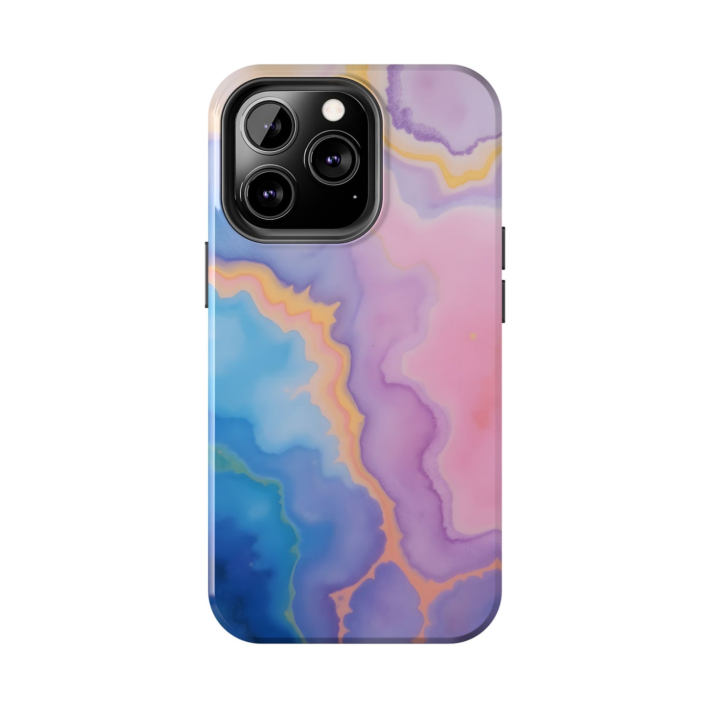 Watercolor Abstract Colors Tough Phone Case - Protective Cover for iPhone