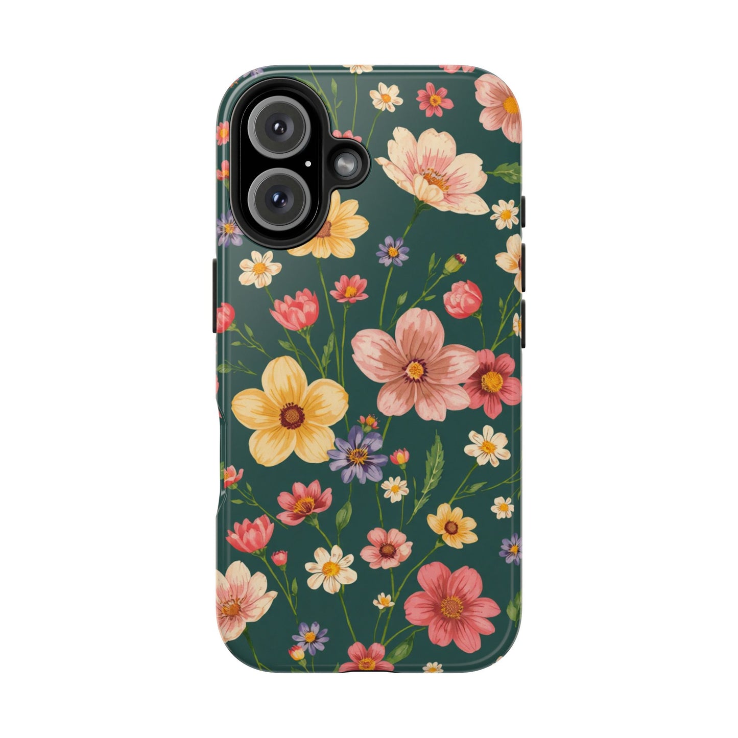Vintage Spring Flowers Tough Phone Case - Durable Protection for iPhone