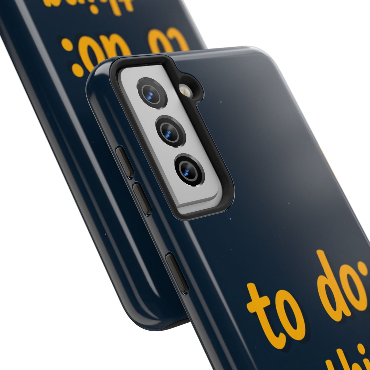 Funny Tough Phone Case - To Do: Nothing | Unique Gift for College Students, Lazy Days, Relaxation Motivation, Minimalist Phone Cover