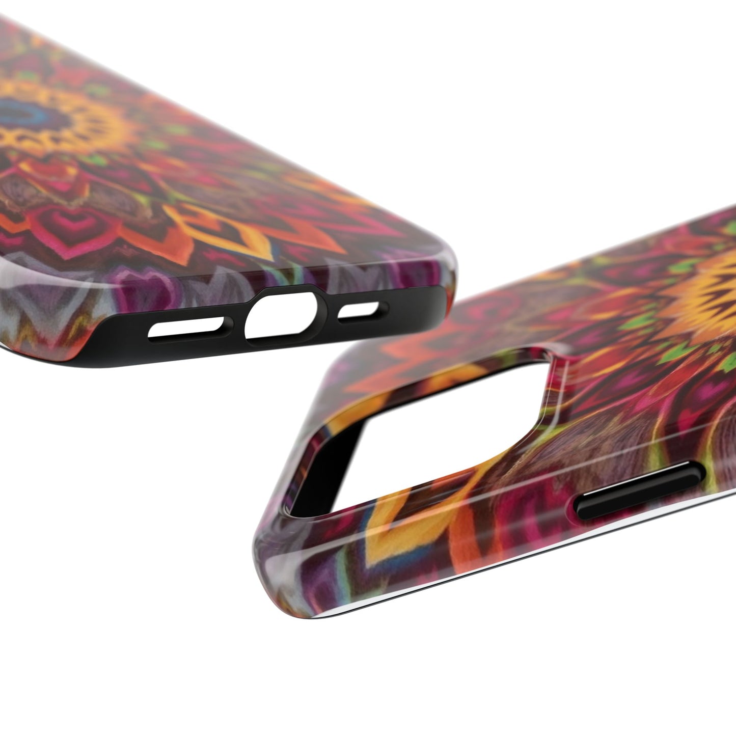 Vibrant Floral Mandala Tough Phone Case | Stylish and Durable Protection - for iPhone