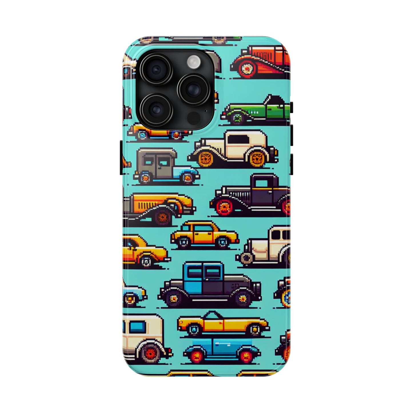 Retro Car Pixel Art Tough Phone Case - Durable & Stylish Protection - for iPhone