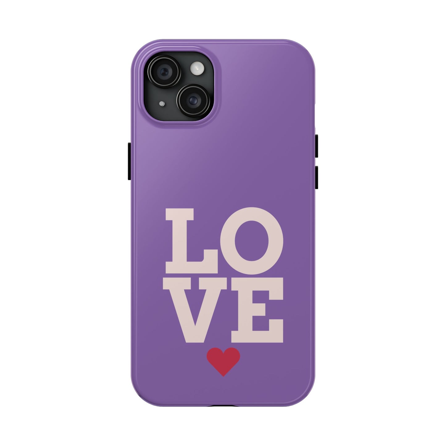 Purple Love Phone Case - Durable & Stylish Tough Case - for iPhone