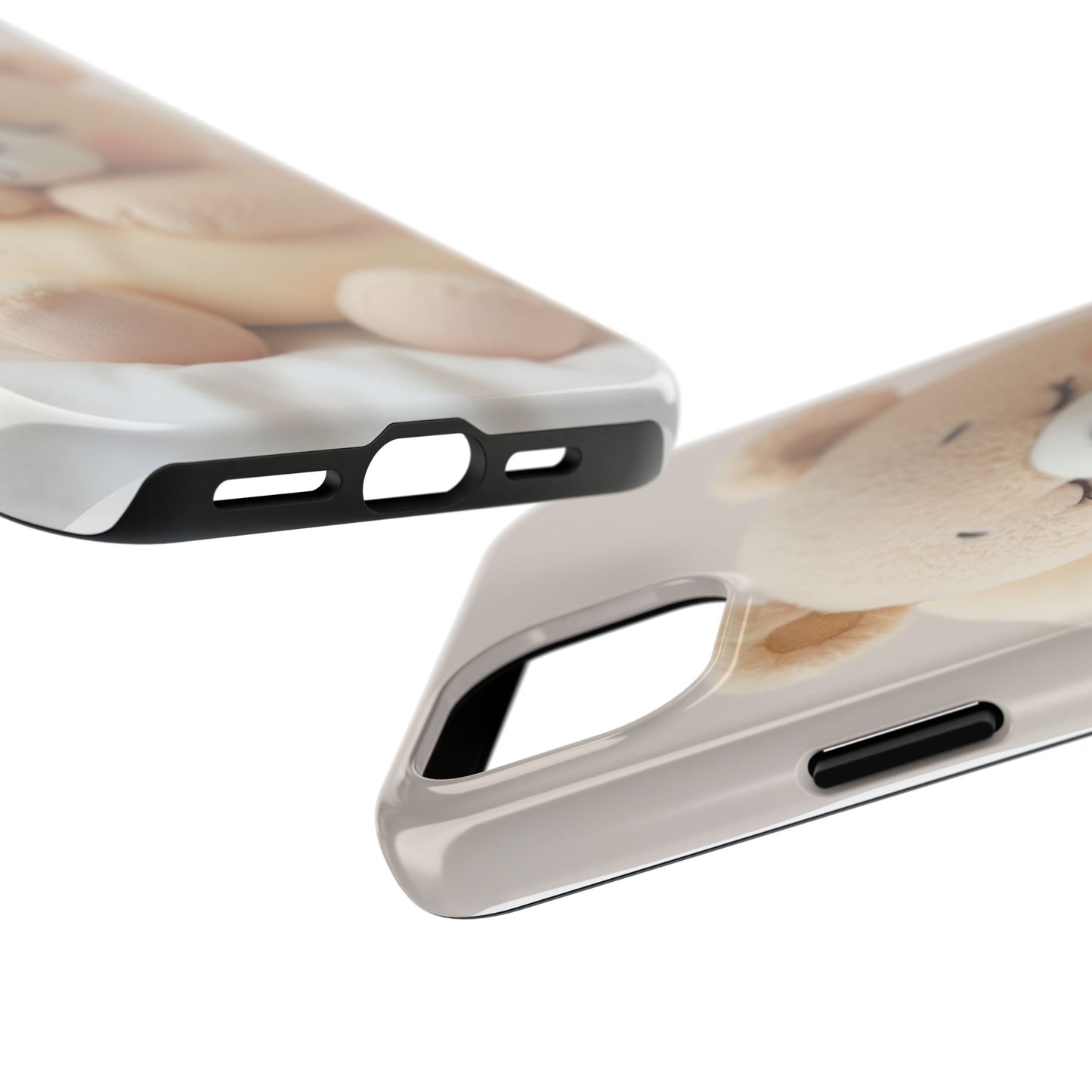 Cute Bear Tough Phone Case - Adorable Baby Animal Design for Kids & Adults