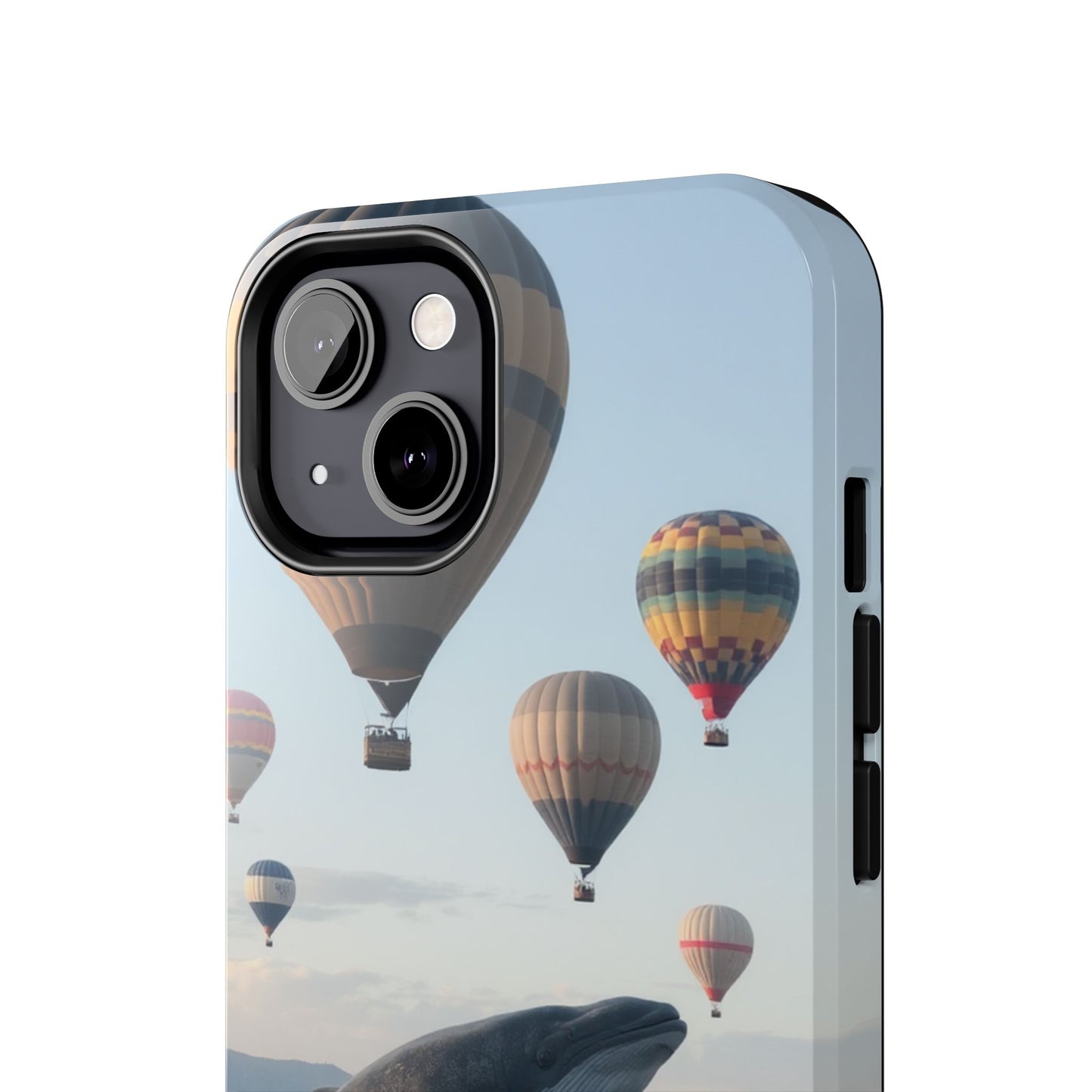 Whale Hot Air Balloon Tough Phone Case - Adventure & Nature Lovers