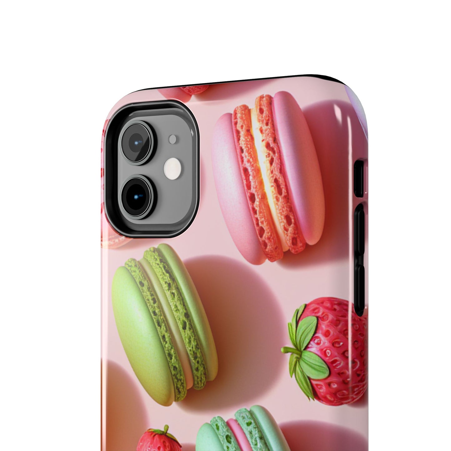 Macaron-Inspired Tough Phone Cases - Colorful Sweet Design - for iPhone