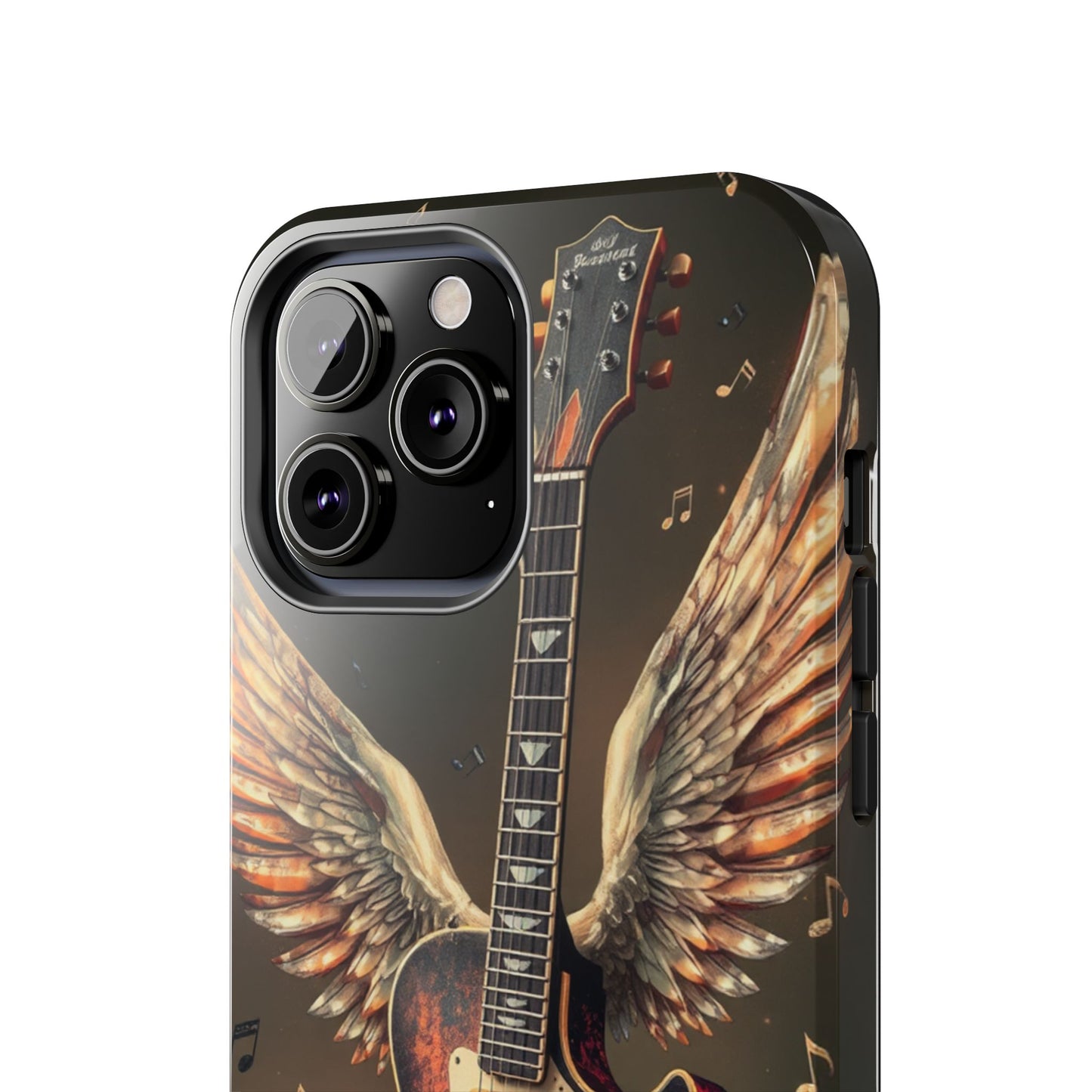 Inspirational Guitar Wing Phone Case - Tough Protection for Music Lovers