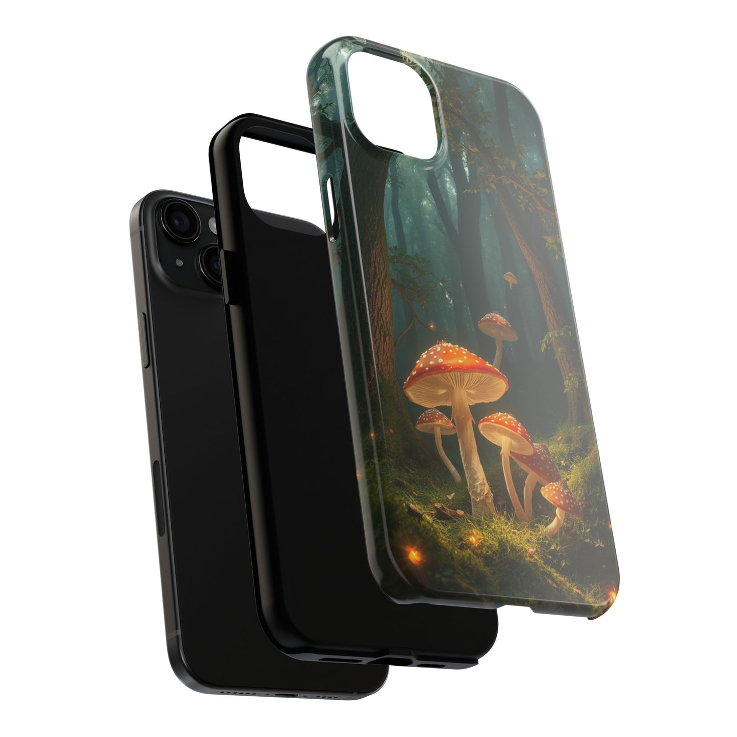 Whimsical Mushroom Tough Phone Case - Forest Fantasy Design