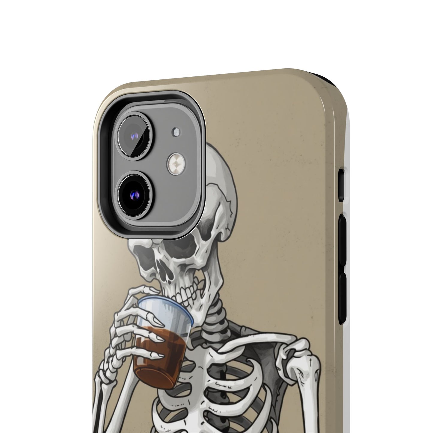 Funny Skeleton Phone Case - 'Same Soul, Different Day' Tough Cover