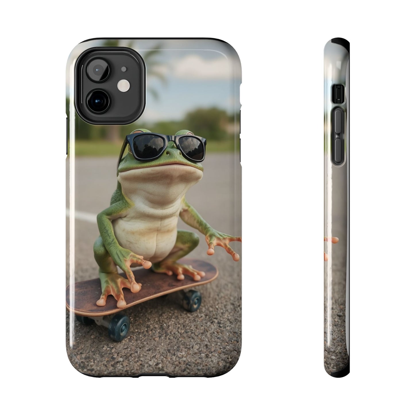Cool Frog Skateboard Phone Case - Tough and Stylish Protection