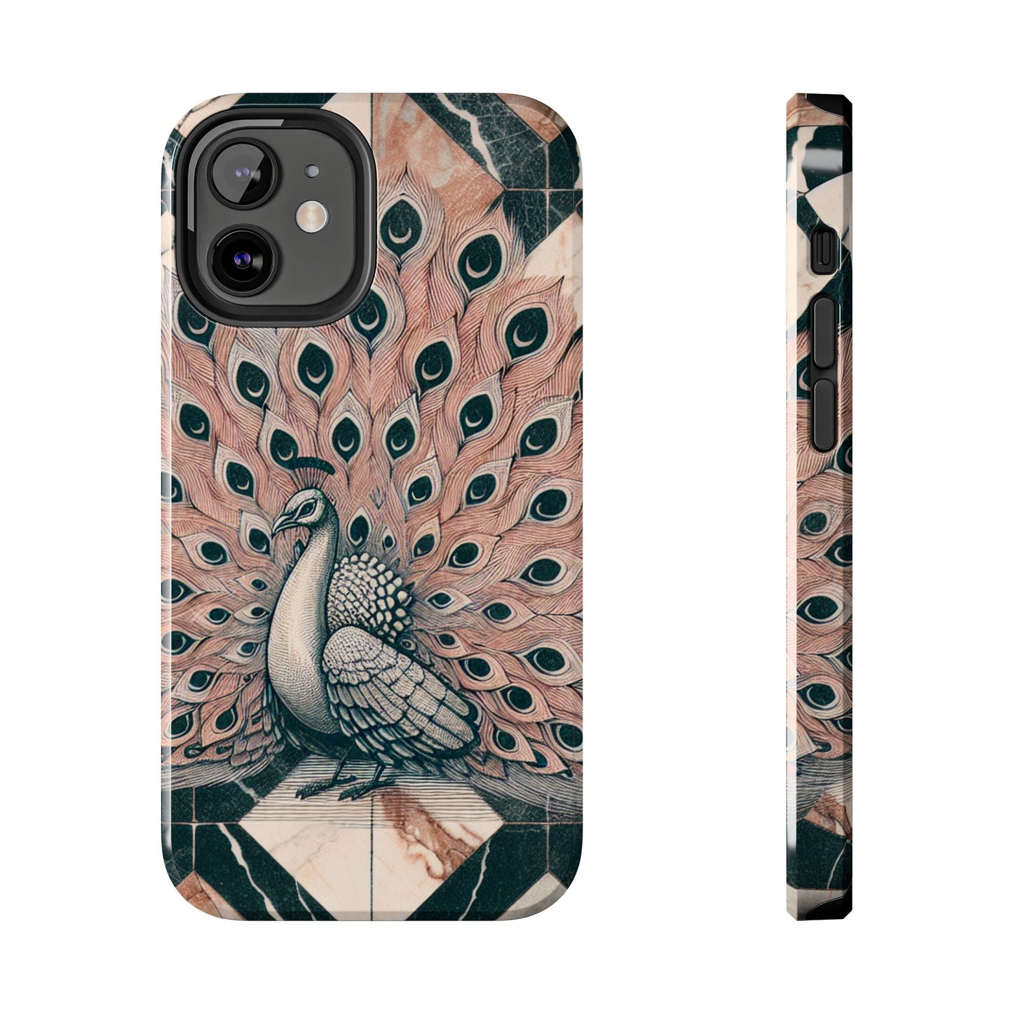 Peacock Tough Phone Case | Stylish & Durable Artwork - for iPhone
