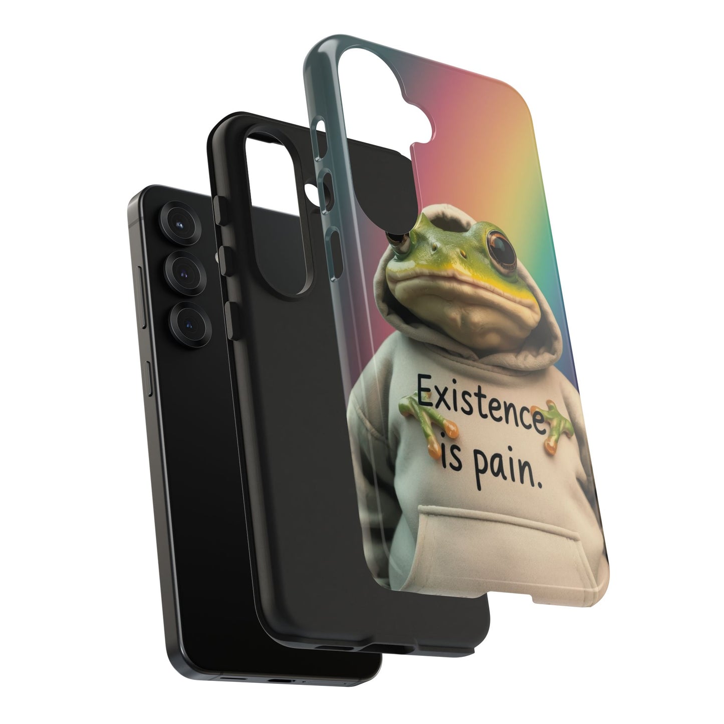 Existence is Pain Frog Phone Case - Tough & Stylish