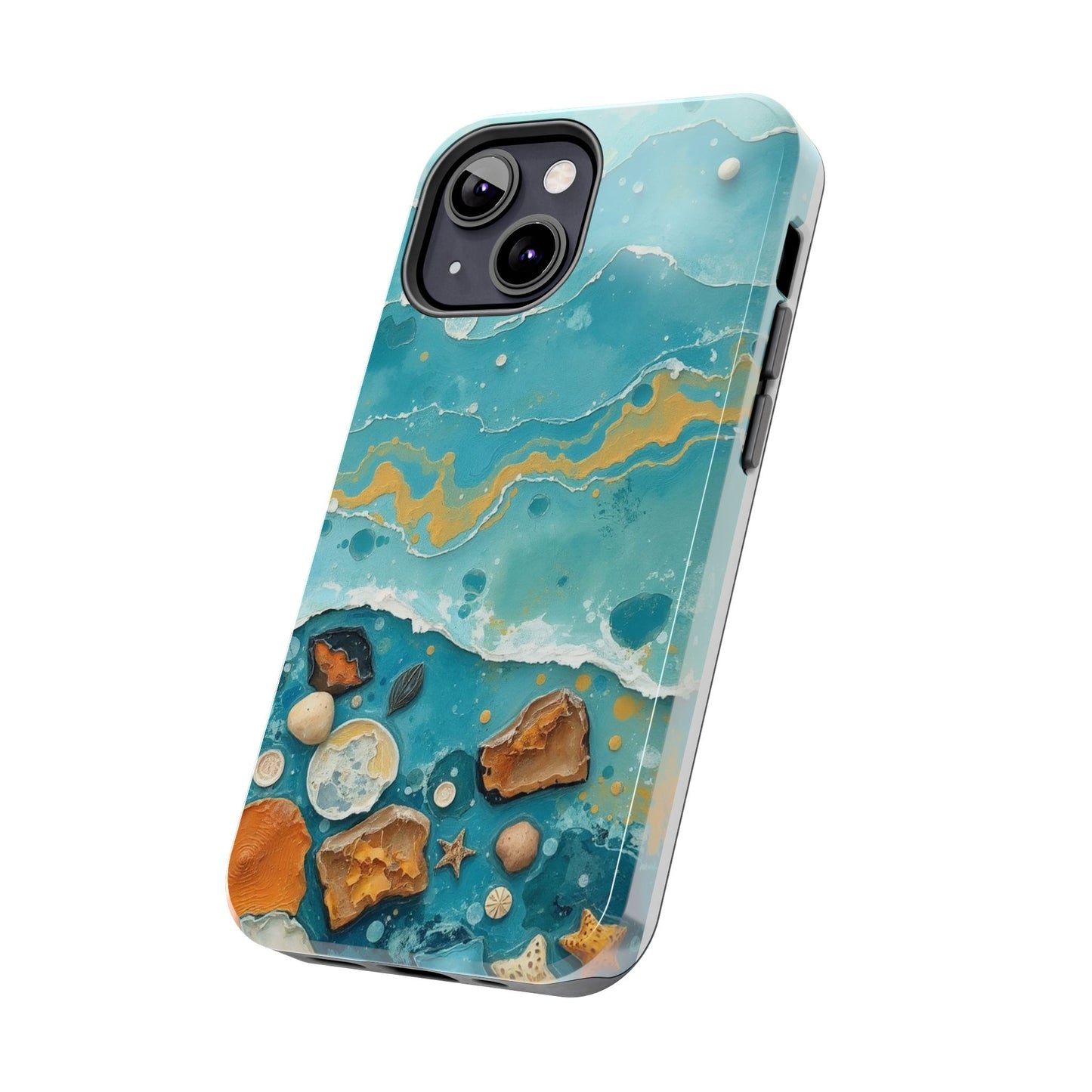 Ocean-Inspired Tough Phone Cases - Coastal Beach Vibe, Easy Accessory for Beach Lovers