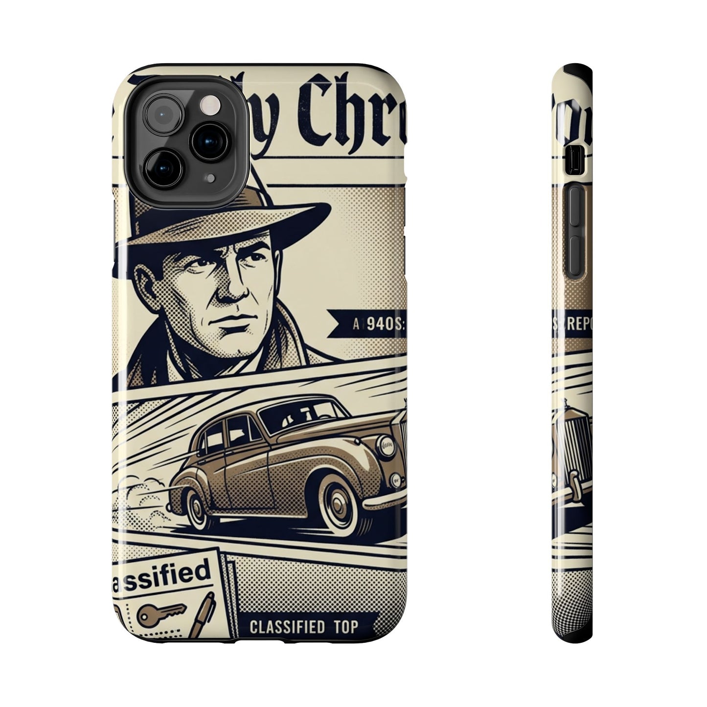 Old Newspaper Tough Phone Case