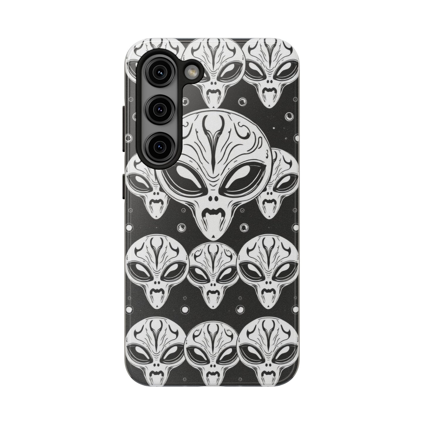 Alien Pattern Tough Phone Case - Durable Protection with Out-of-This-World Design
