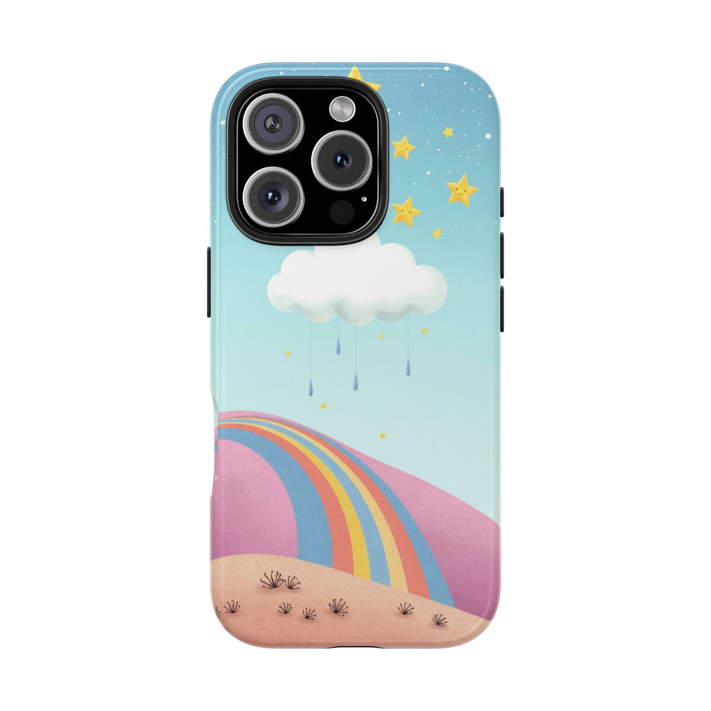 Colorful Rainbow Phone Case - Durable Tough Design for Adventurers