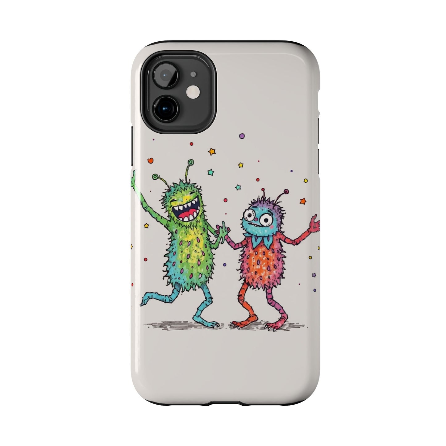 Colorful Monster Tough Phone Case - Fun and Playful Design