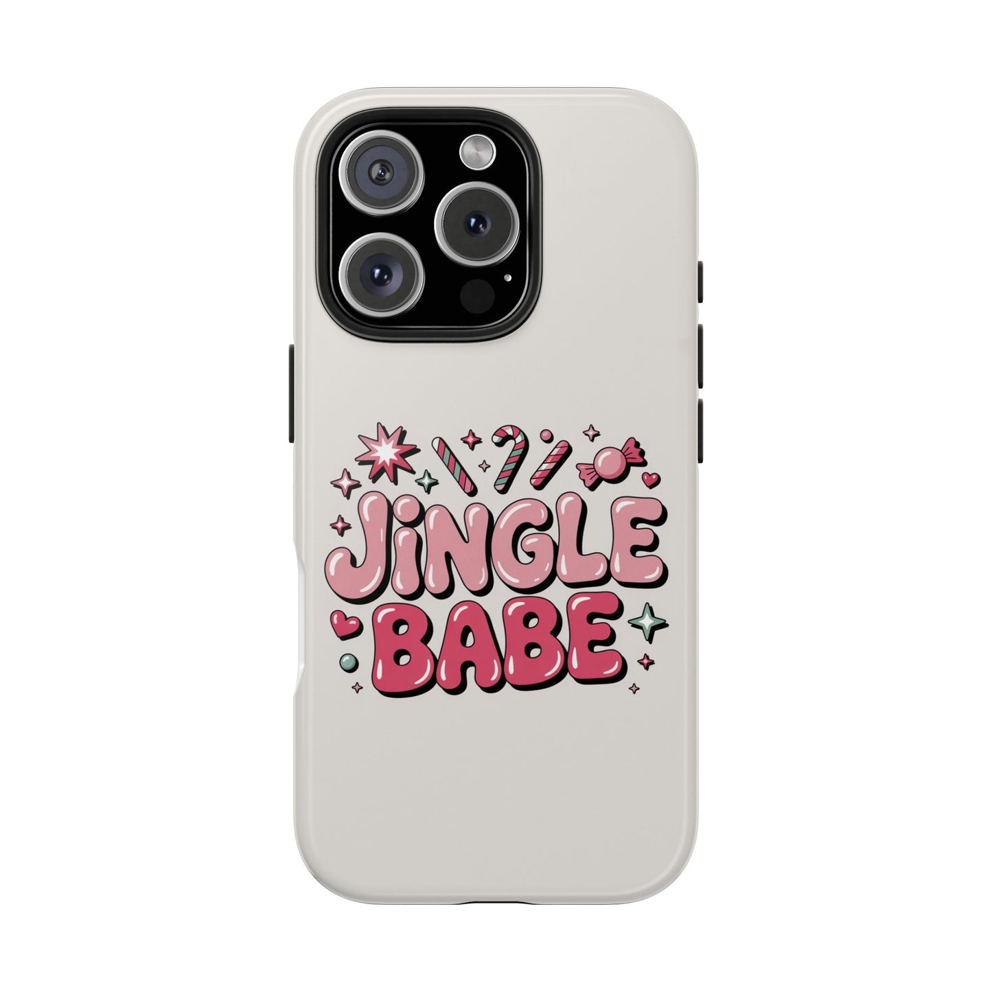 Jingle Babe Tough Phone Case - Festive Holiday Protection for Your iPhone