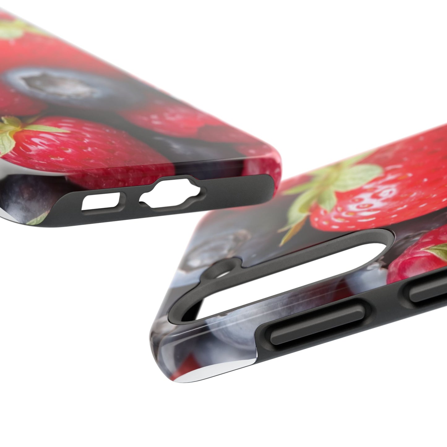 Fruit-Themed Tough Phone Case - Berry Burst Design