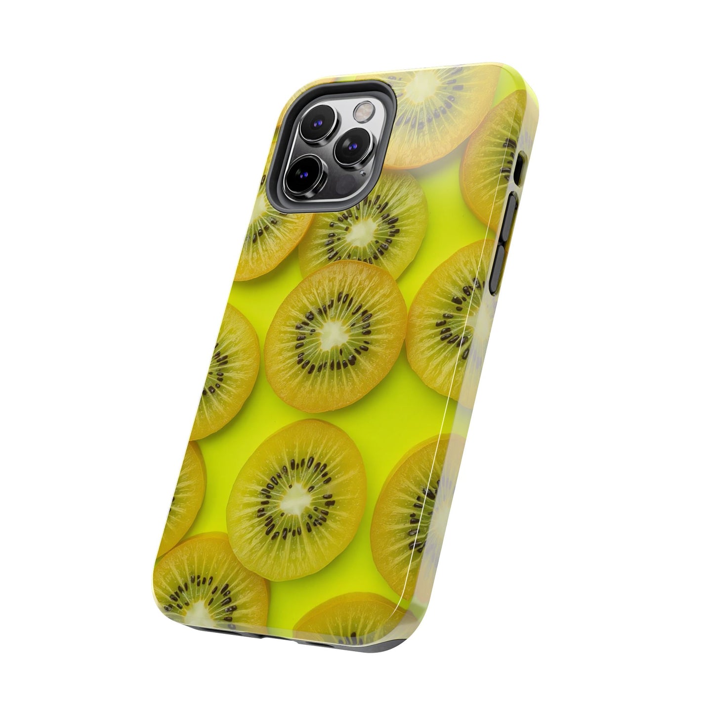 Vibrant Kiwi Tough Phone Case - Bright Yellow Design for Fruit Lovers