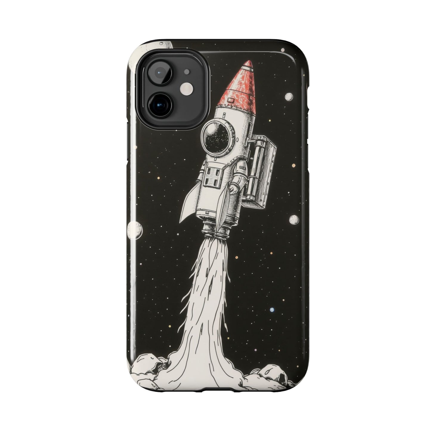 Cool Tough Phone Case for iPhone - Astro-Rocket Bond