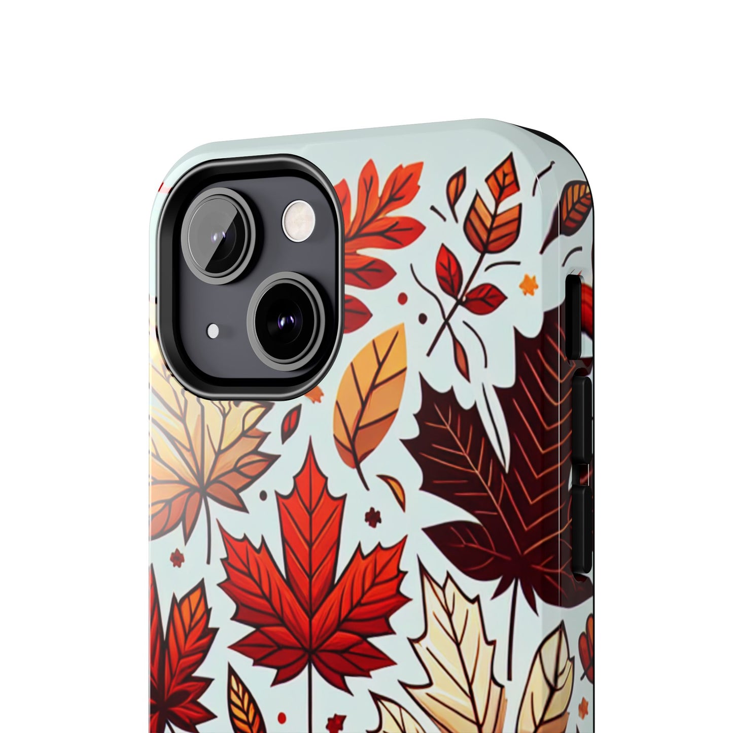 Autumn Leaves Tough Phone Case - Leaves Pattern - for iPhone