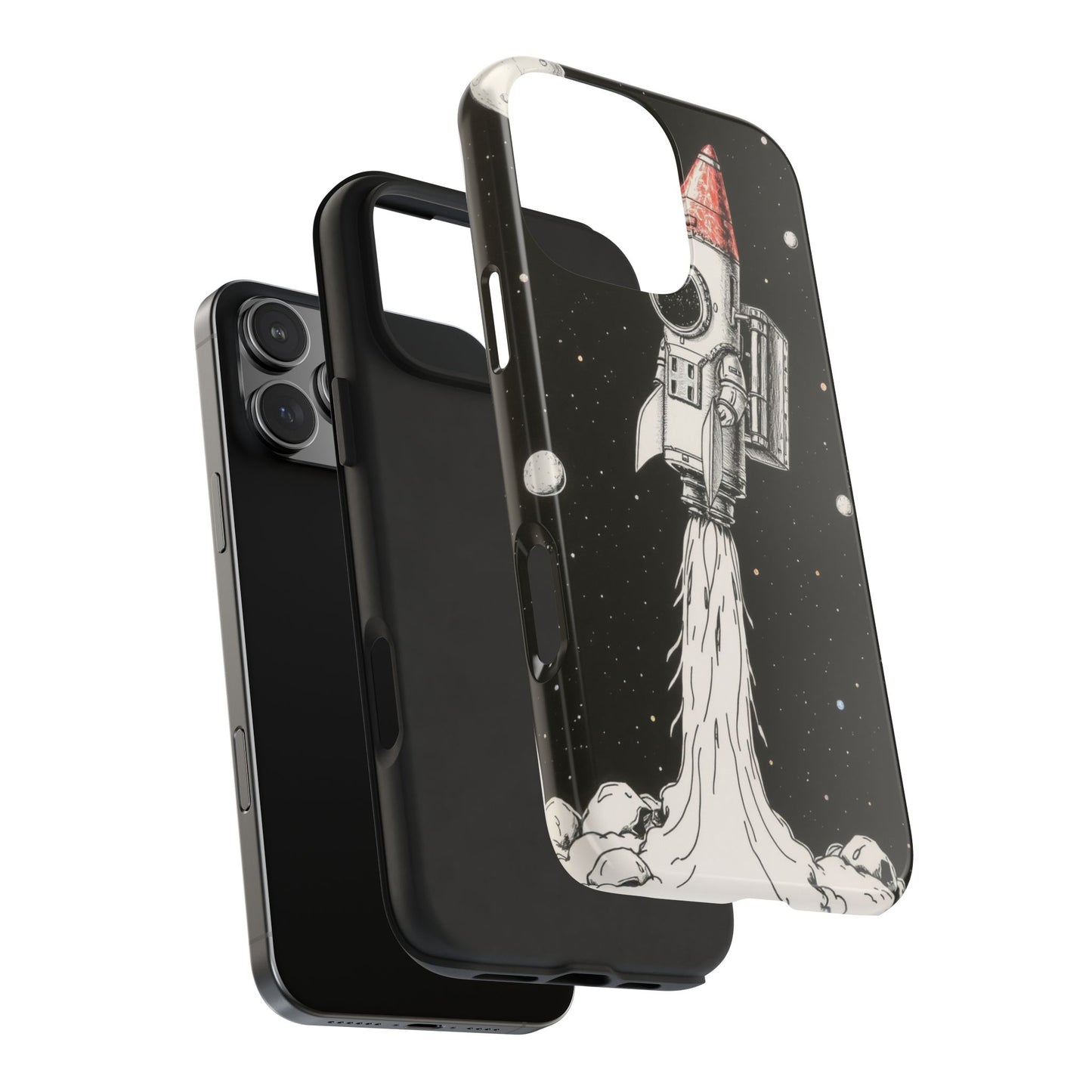 Cool Tough Phone Case for iPhone - Astro-Rocket Bond