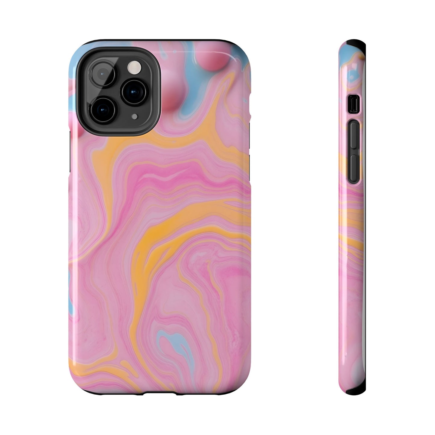 Liquid Candy Abstract Tough Phone Case - Durable Protection with Artistic Design - for iPhone