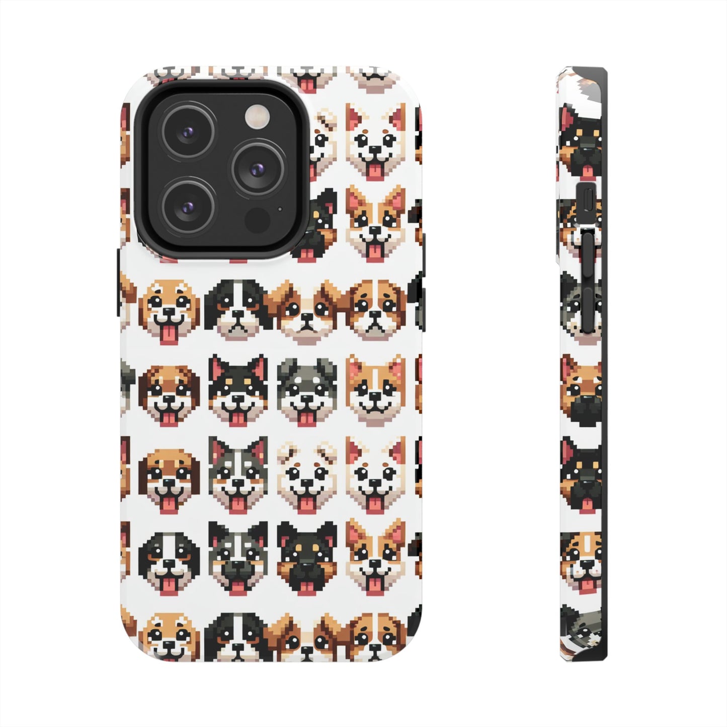 Pixelated Dog Breed Tough Phone Case - Cute, Durable Protection for Pet Lovers - for iPhone