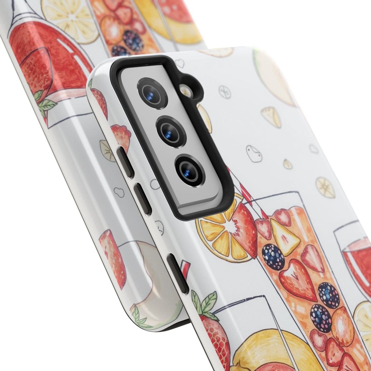 Colorful Fruit Cocktail Tough Phone Case - Perfect for Summer Vibes