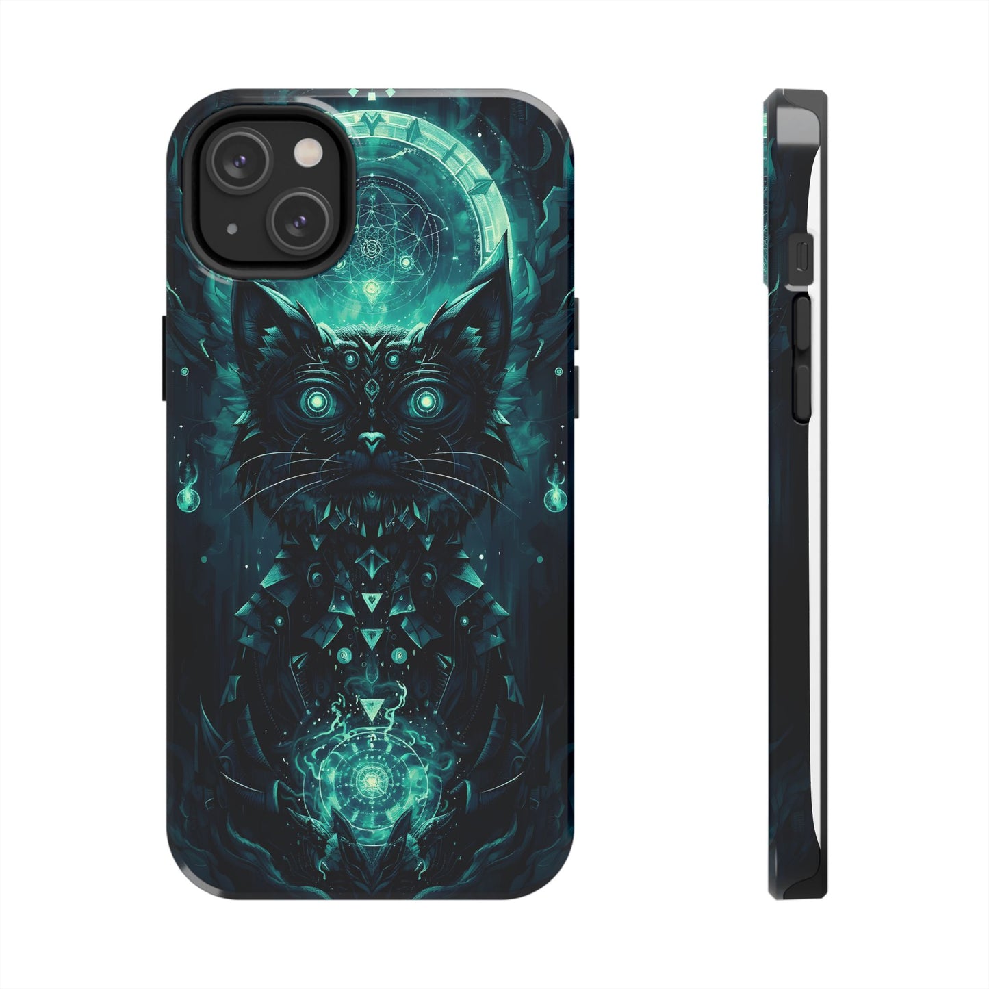 Mystical Dark Cat Phone Case - Tough Protective Cover for Cat Lovers - for iPhone