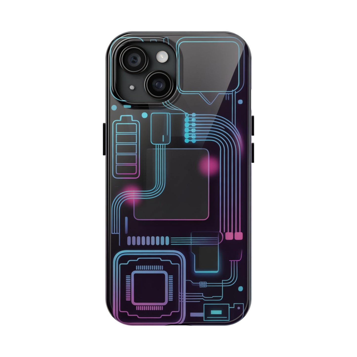 Cyberpunk Circuits Tough Phone Case