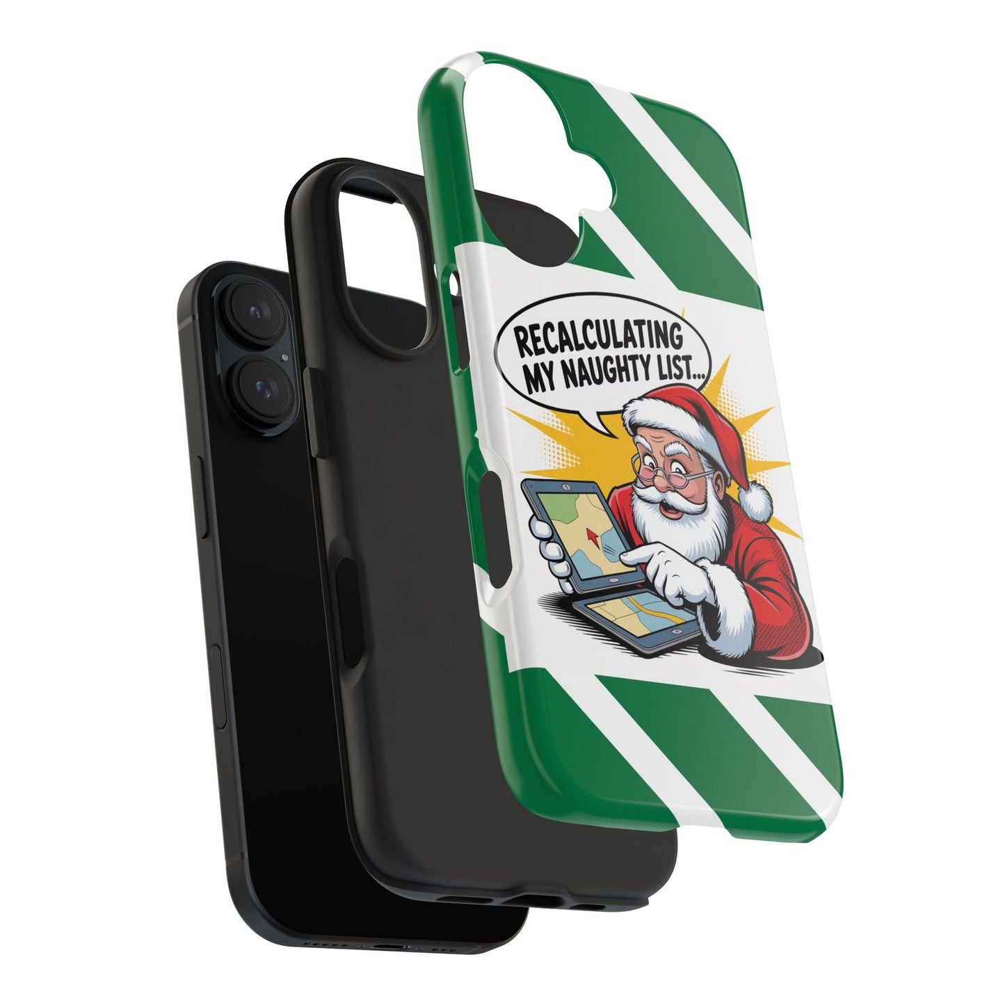 Santa Naughty List Phone Case - Tough & Fun Holiday Protection