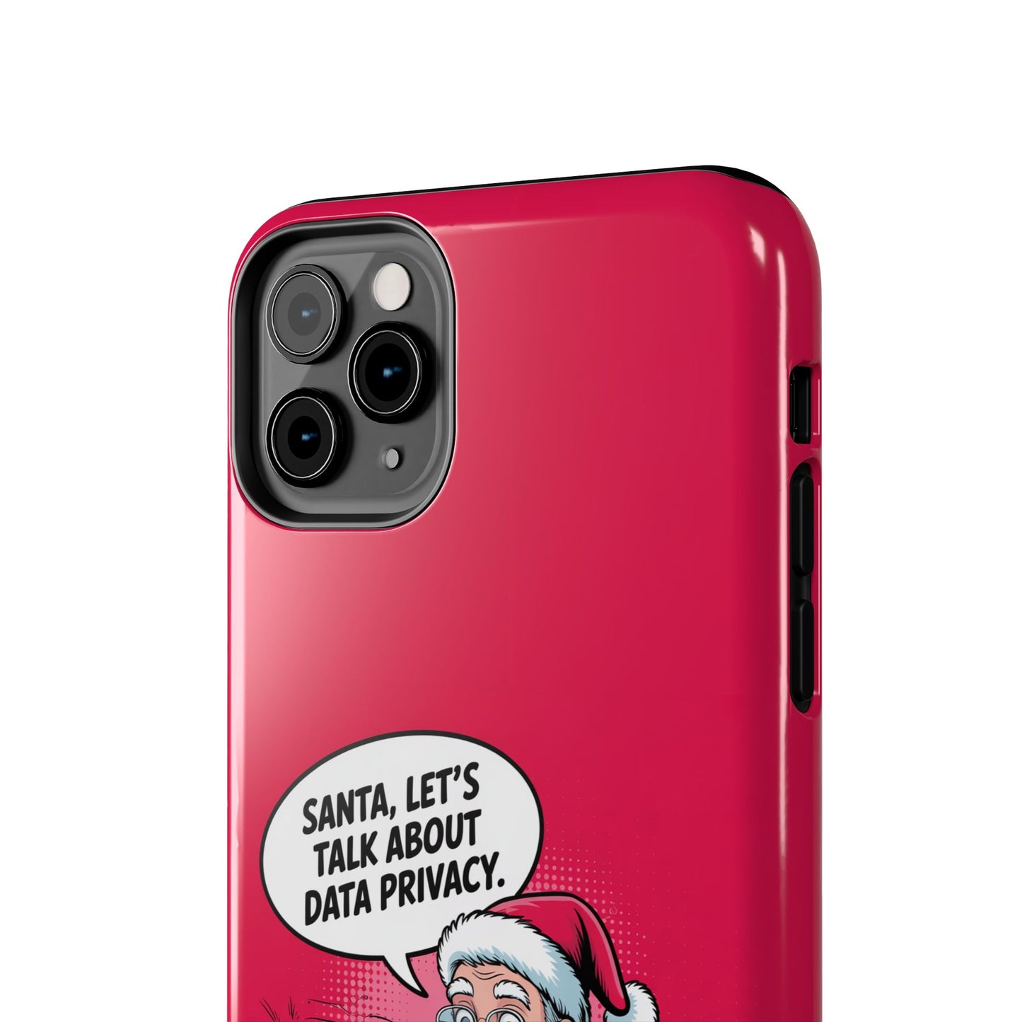 Santa Data Privacy Design Tough iPhone Case for Christmas