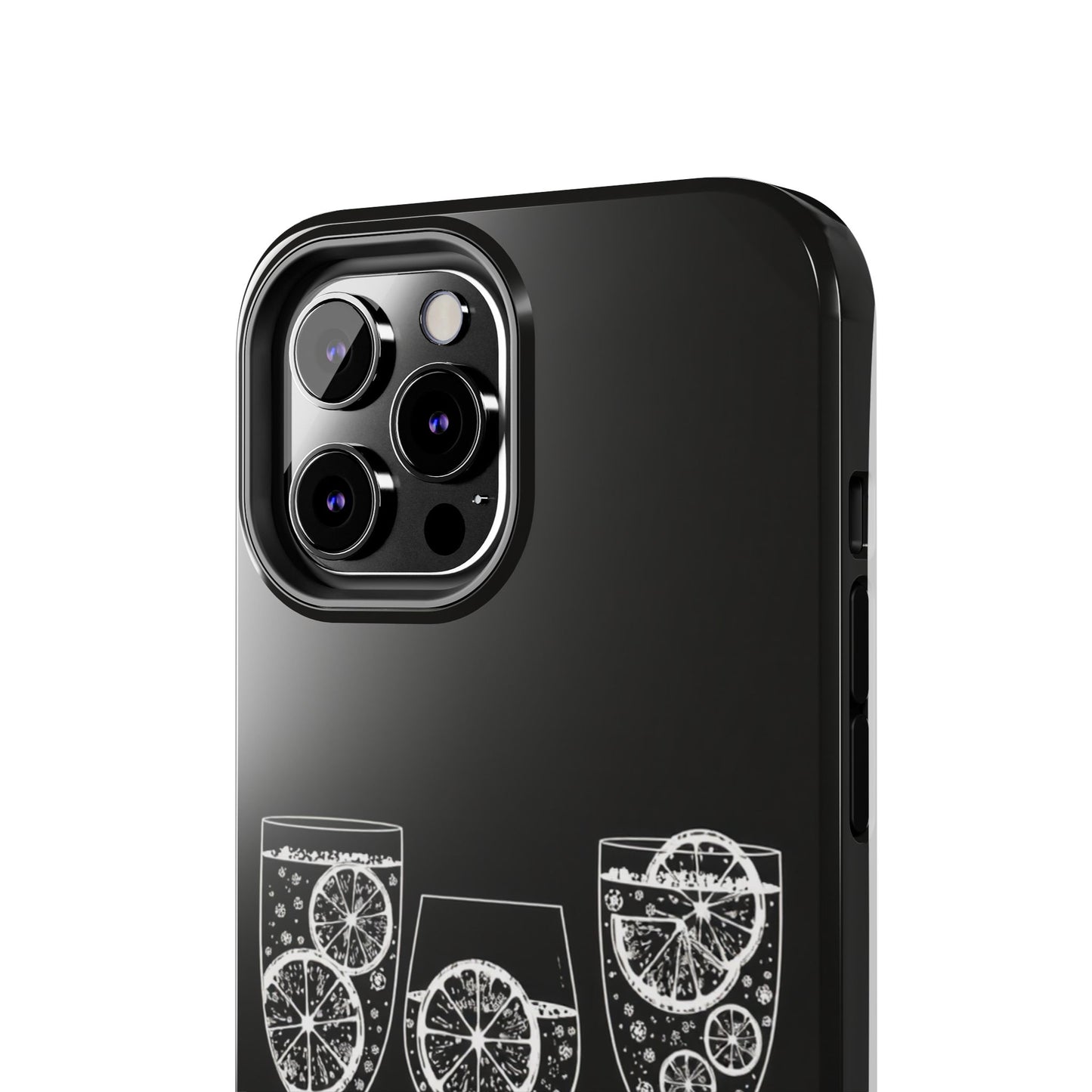Stylish Tough Phone Cases with Citrus Glass Design, Protective Cases for Parties, Summer Events, and Everyday Use
