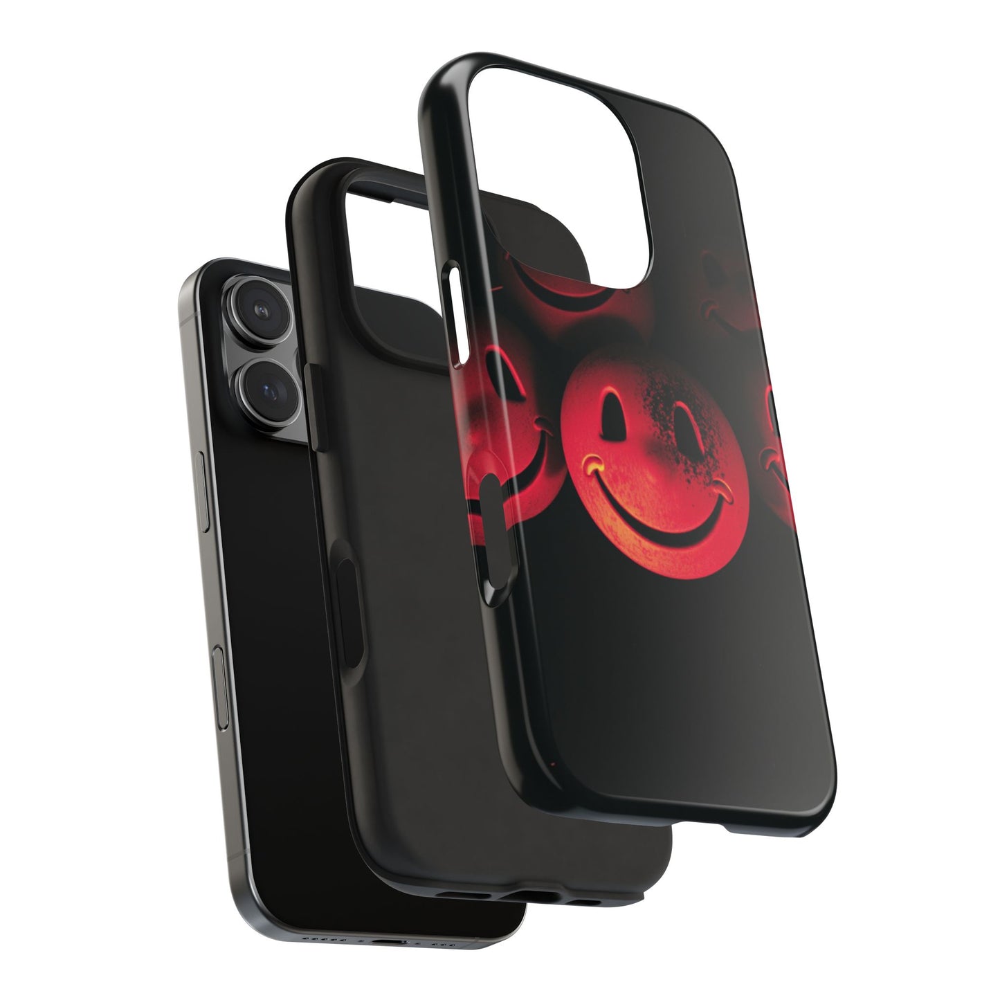 Smiley Face Tough Phone Case - Durable Protection with Fun Design