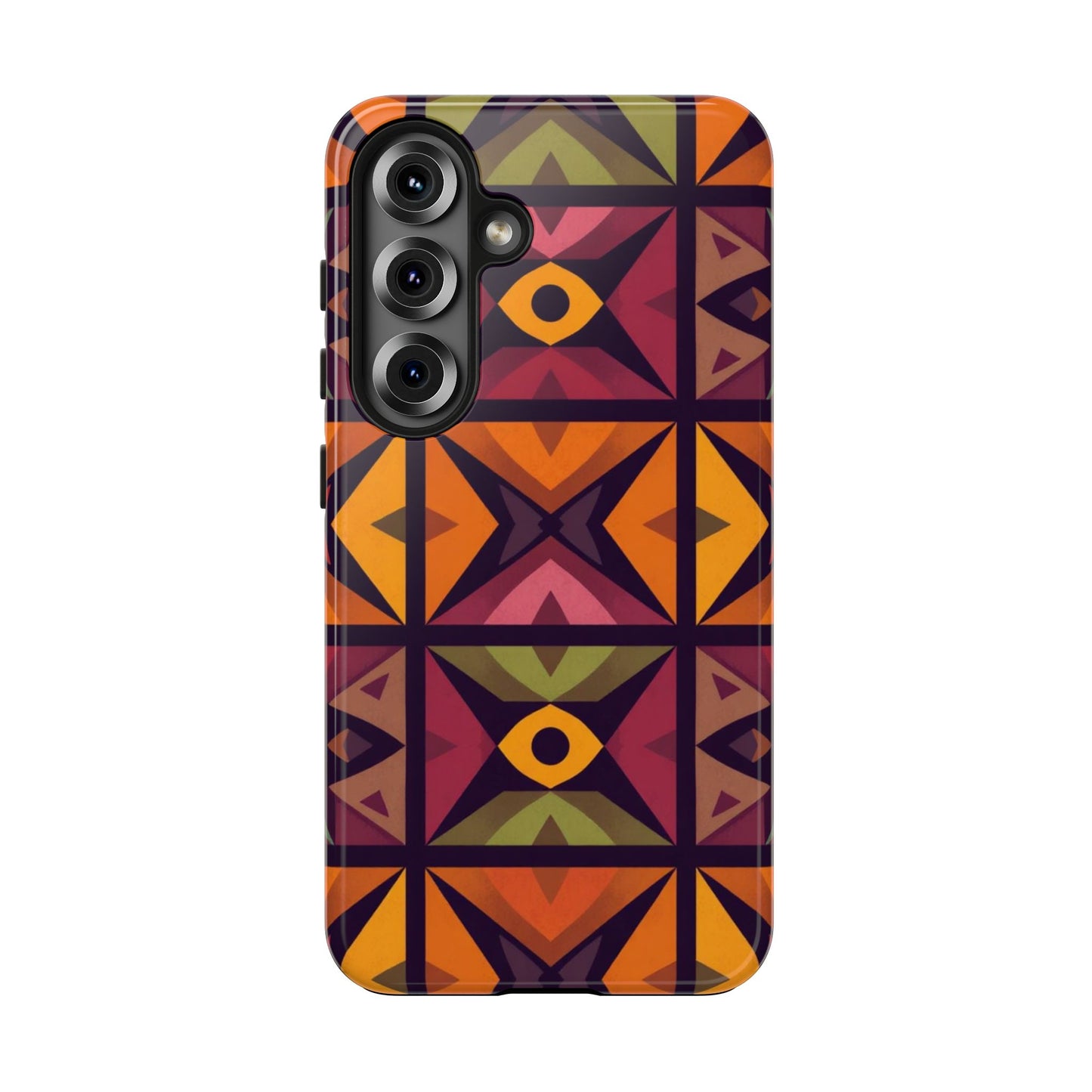 Vibrant Tribal Geometric Tough Phone Case - Colorful Protection for Your iPhone