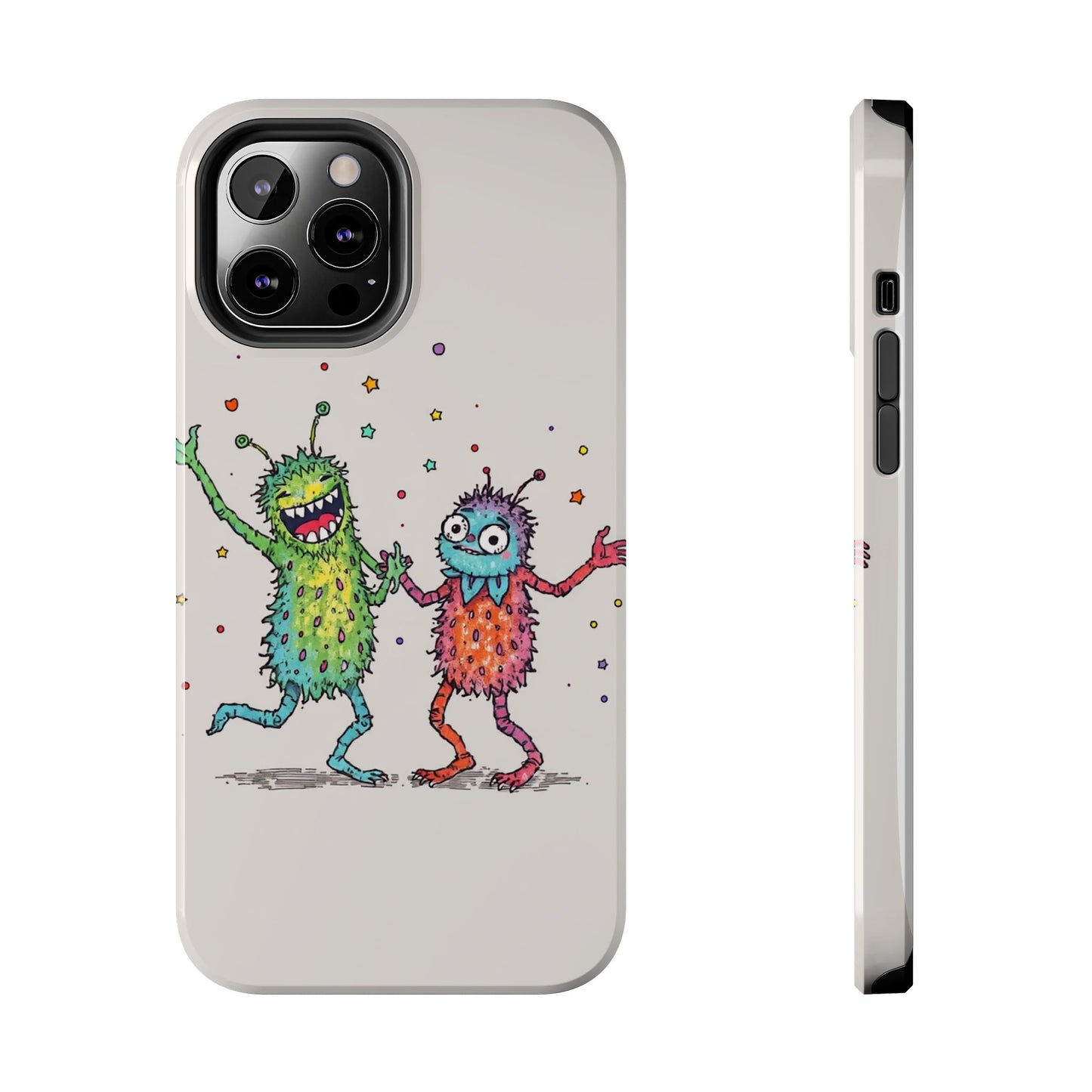 Colorful Monster Tough Phone Case - Fun and Playful Design