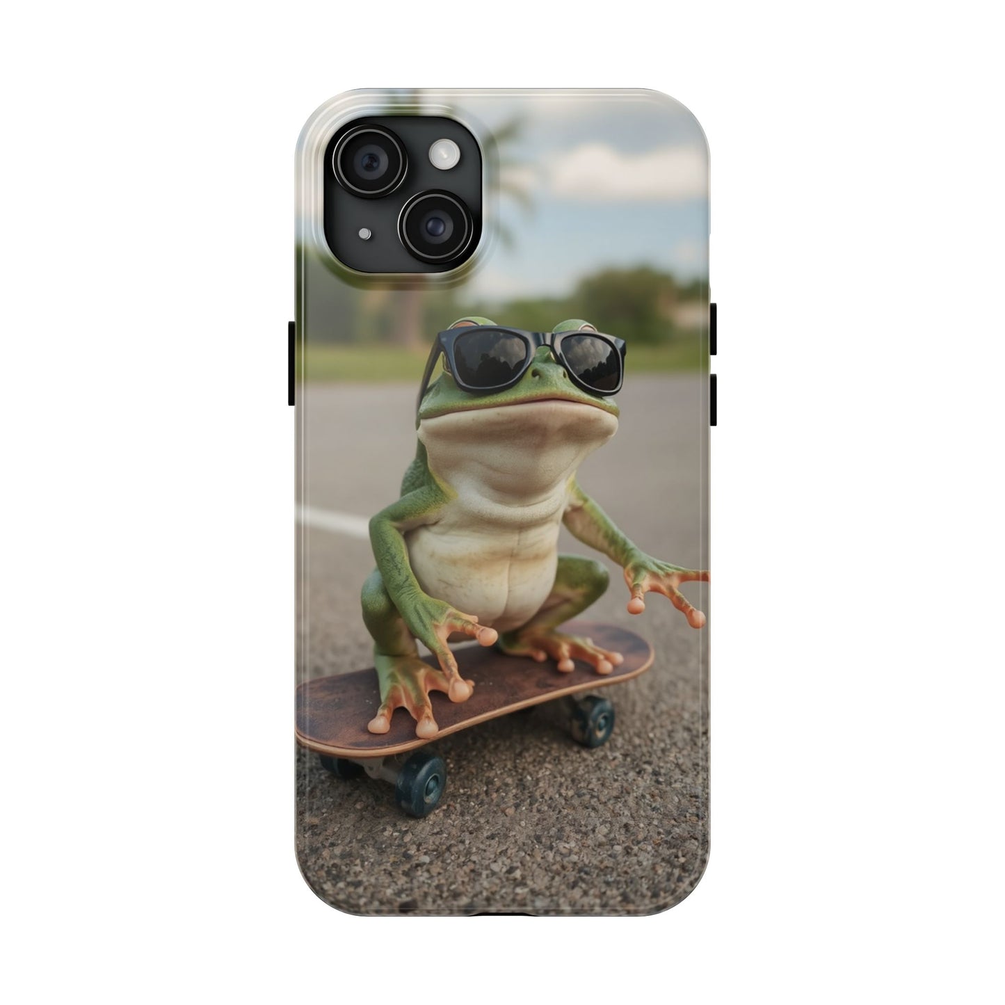 Cool Frog Skateboard Phone Case - Tough and Stylish Protection
