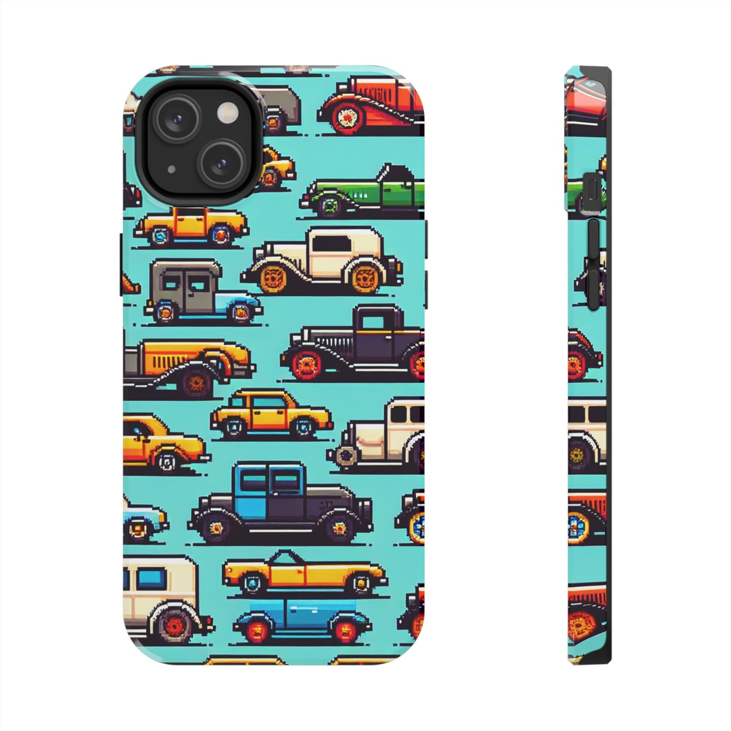 Retro Car Pixel Art Tough Phone Case - Durable & Stylish Protection - for iPhone