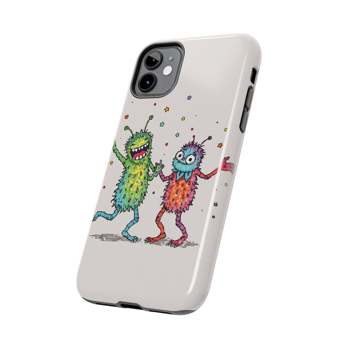 Colorful Monster Tough Phone Case - Fun and Playful Design
