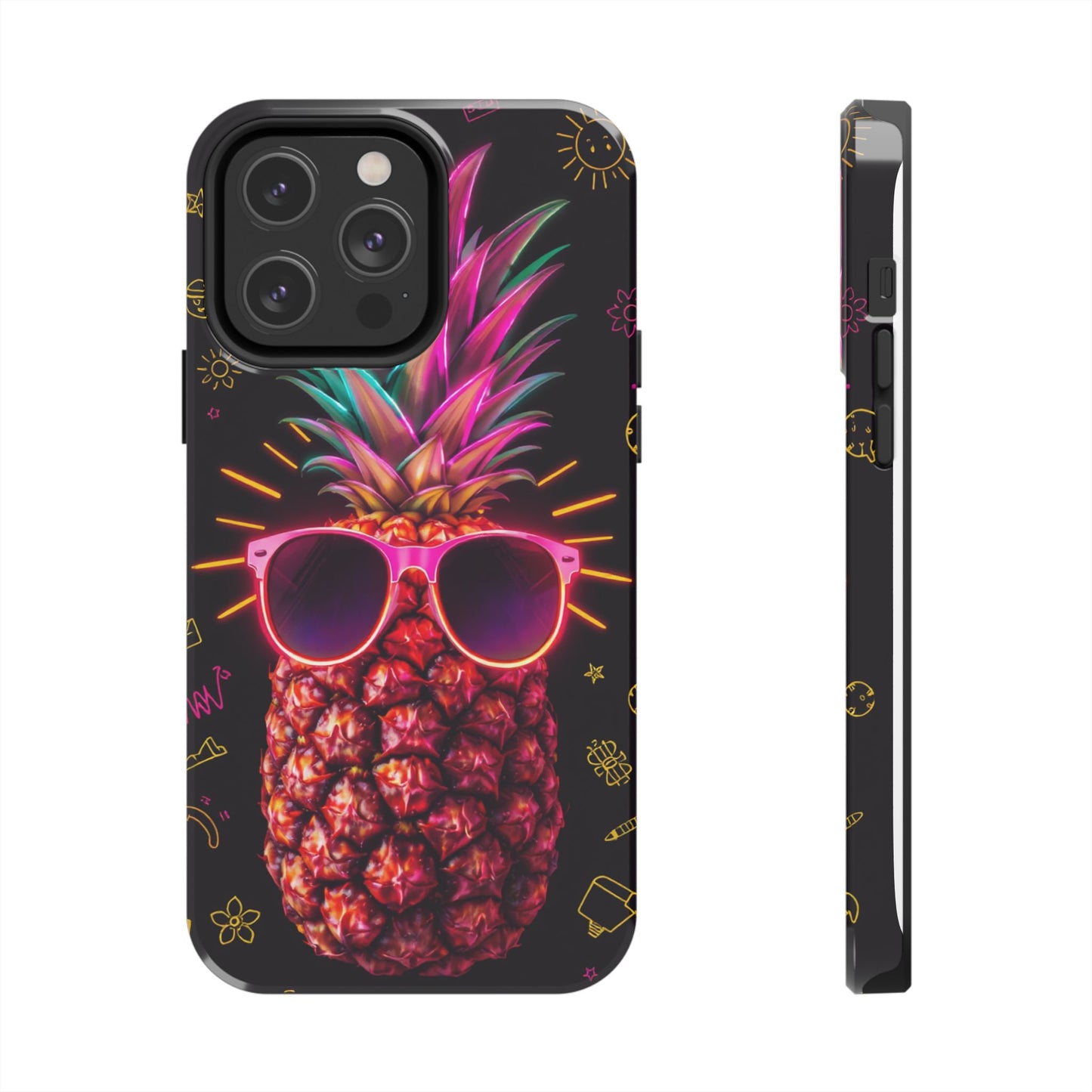 Tough Pineapple Phone Case - Cool, Vibrant Design Perfect for Summer Vibes