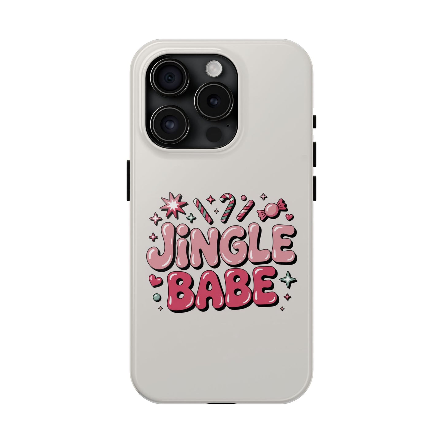 Jingle Babe Tough Phone Case - Festive Holiday Protection for Your iPhone