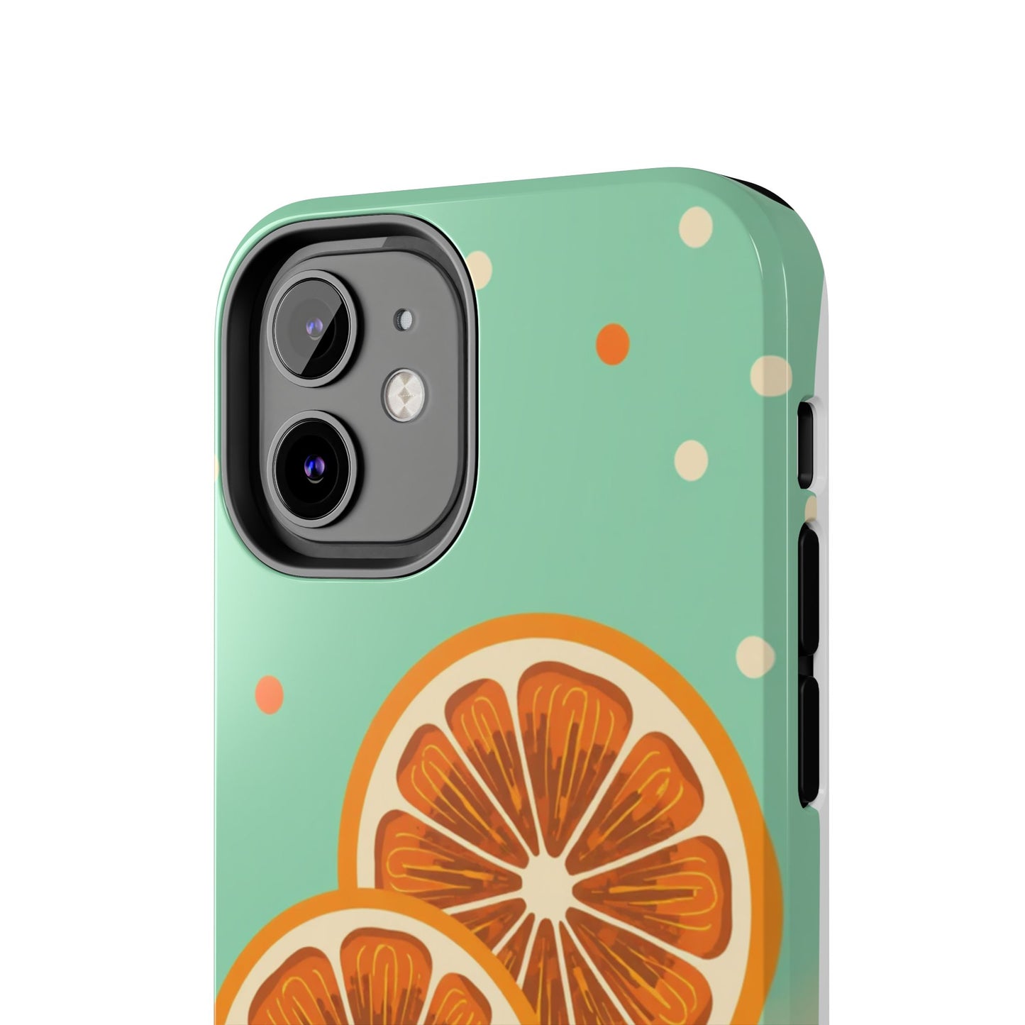 Citrus Vibe Tough Phone Case - Fun Orange Slice Design