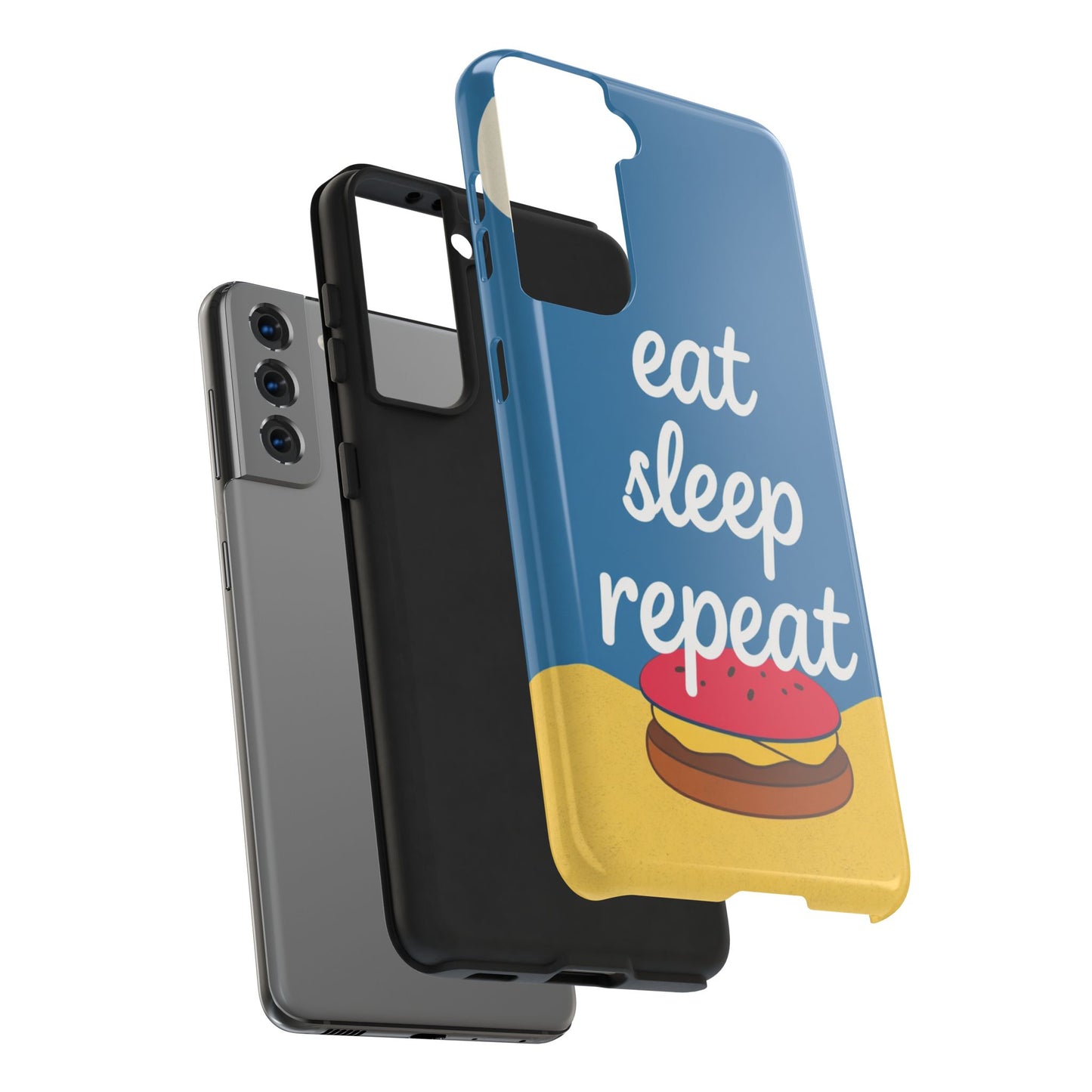 Eat, Sleep, Repeat Phone Case – Fun & Durable Tough Phone Cases for Food Lovers