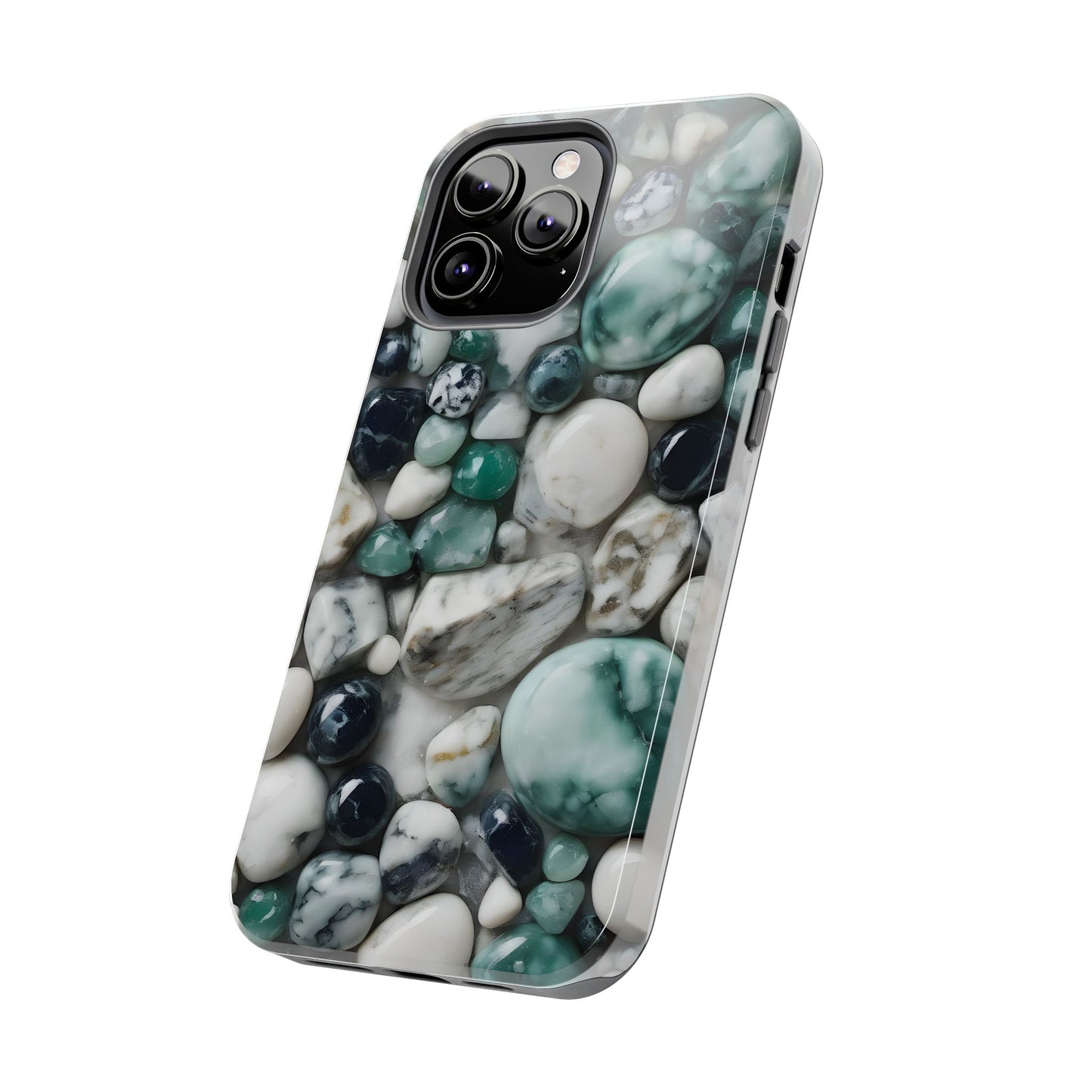 Small Rocks Pattern Tough Phone Case - Stylish & Durable Protection - for iPhone