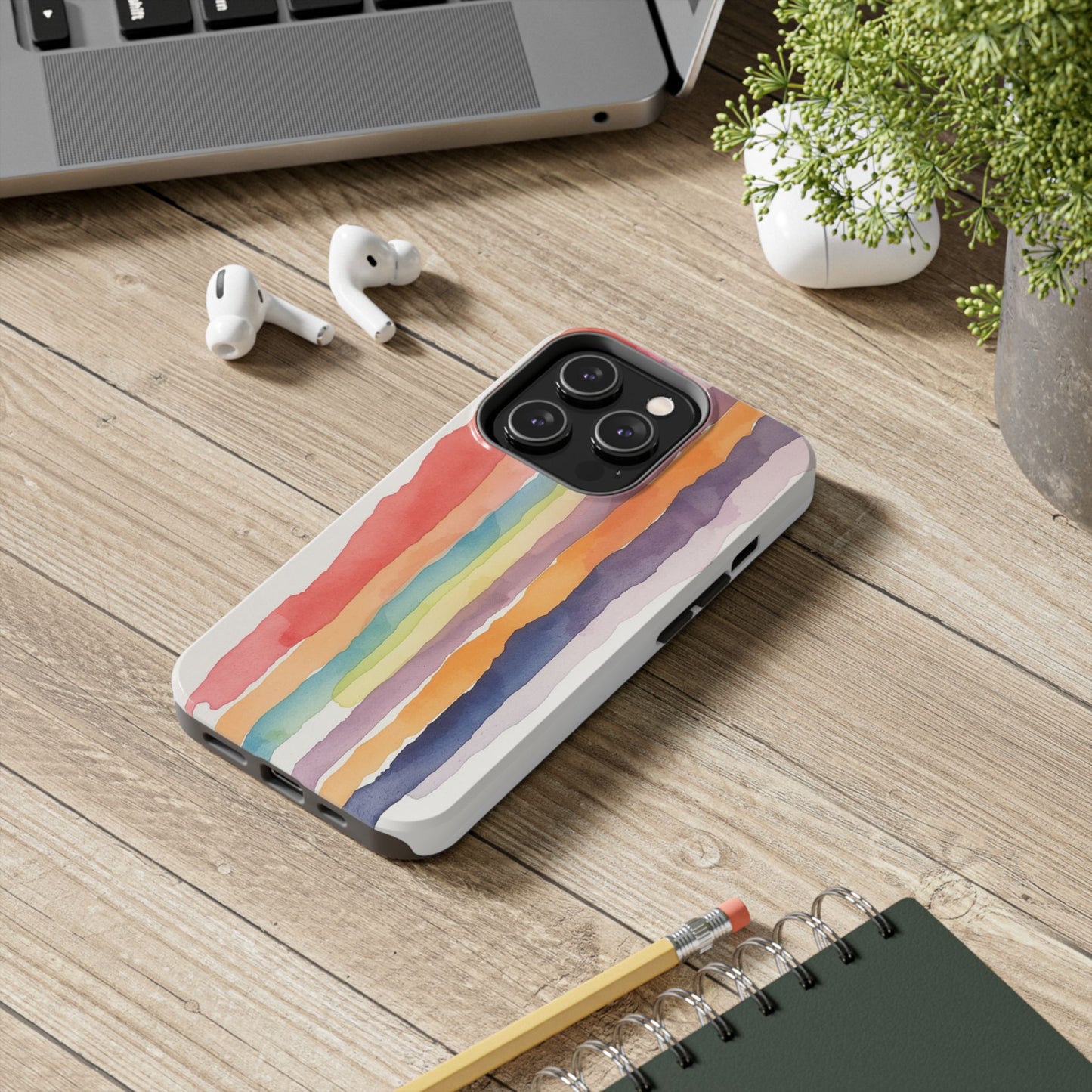 Colorful Watercolor Tough Phone Case - Stylish and Durable Cover for Creative Souls