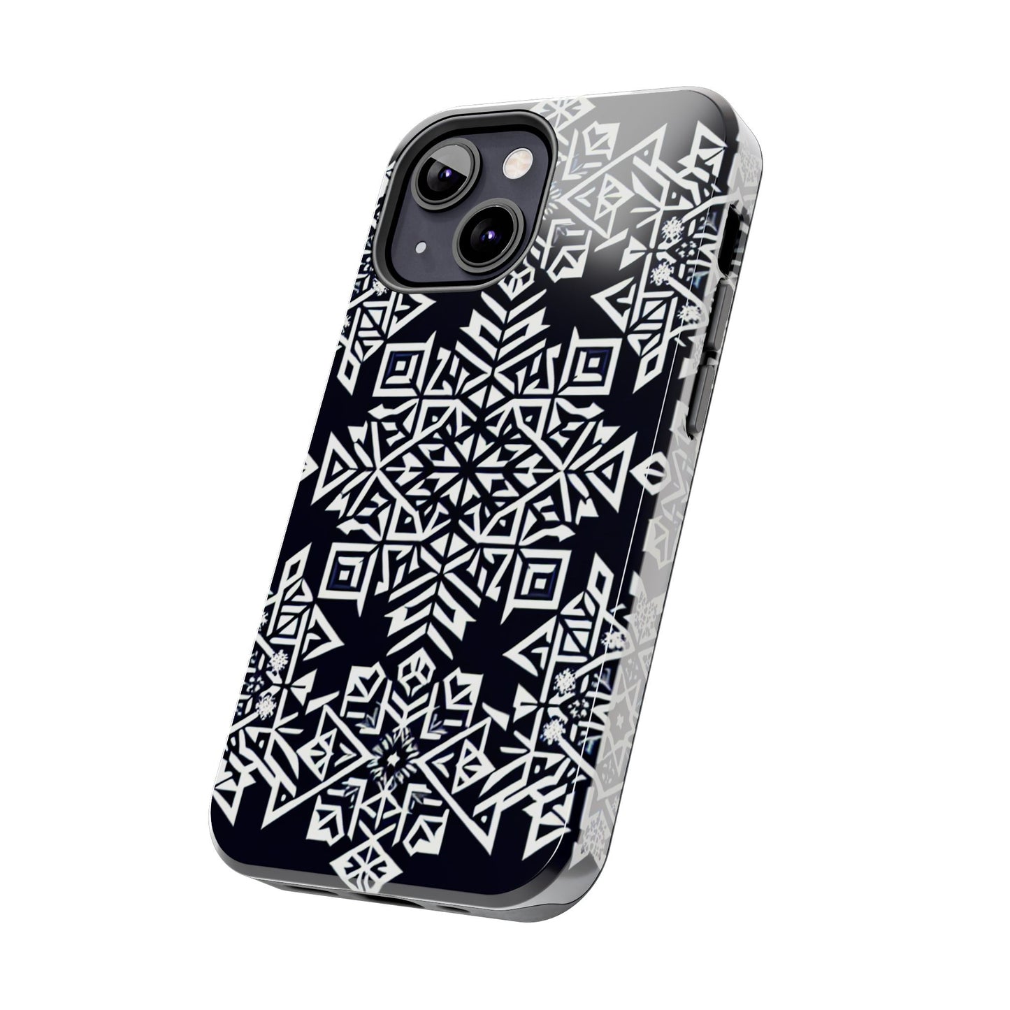 Winter Wonderland Tough Phone Case - Digital Snowflake - for iPhone