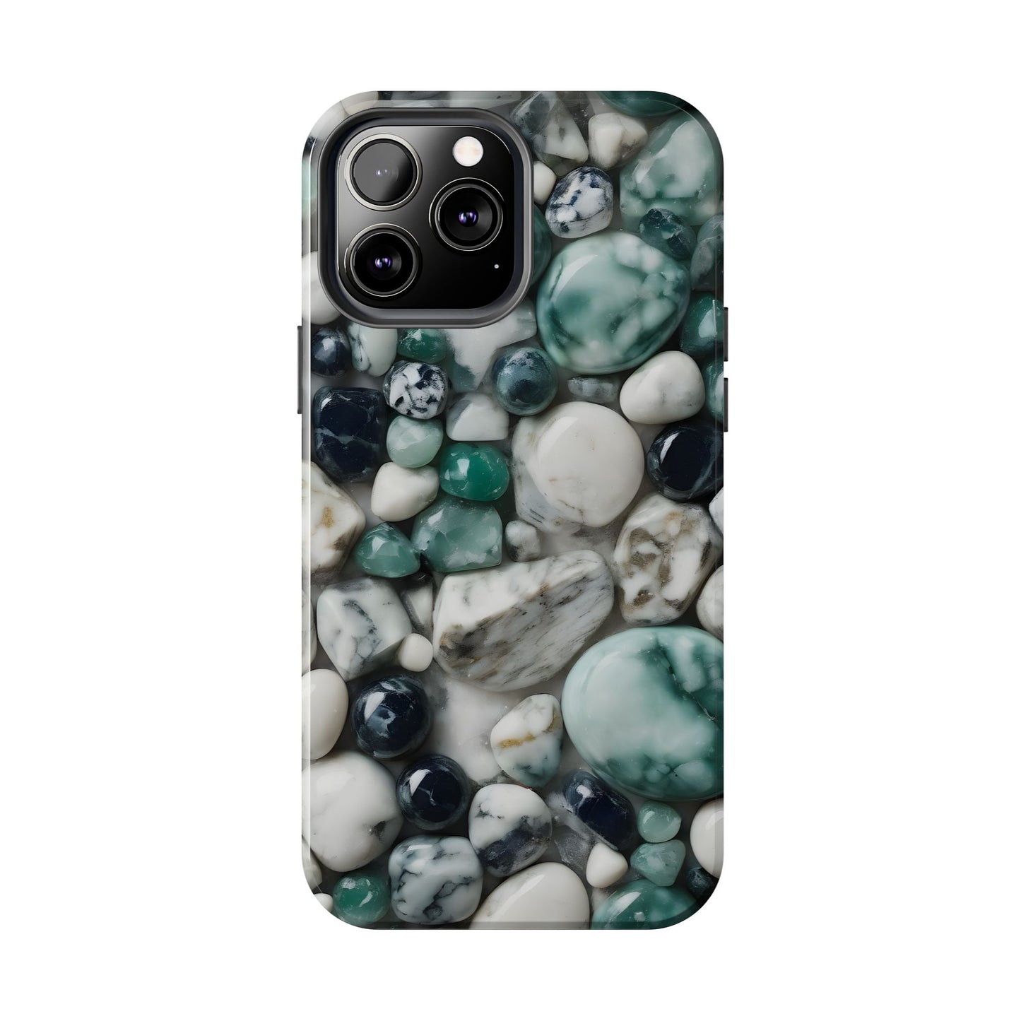 Small Rocks Pattern Tough Phone Case - Stylish & Durable Protection - for iPhone