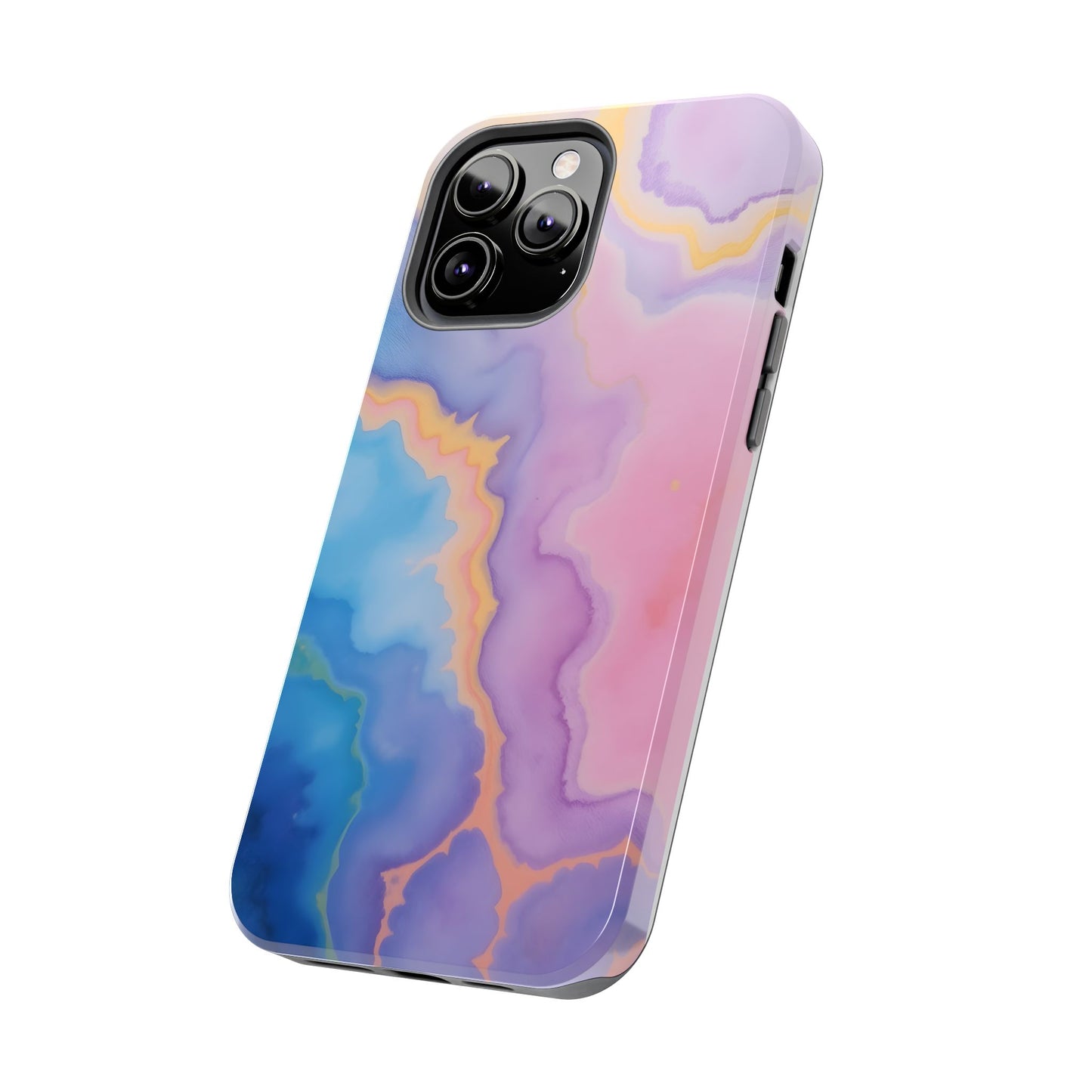 Watercolor Abstract Colors Tough Phone Case - Protective Cover for iPhone