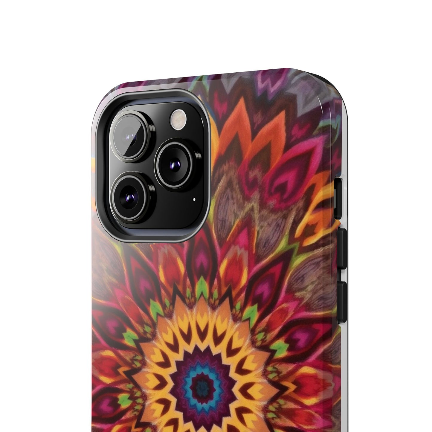 Vibrant Floral Mandala Tough Phone Case | Stylish and Durable Protection - for iPhone